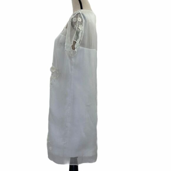 TED Baker Findon Ivory Embellished Floral Dress - Picture 6 of 14